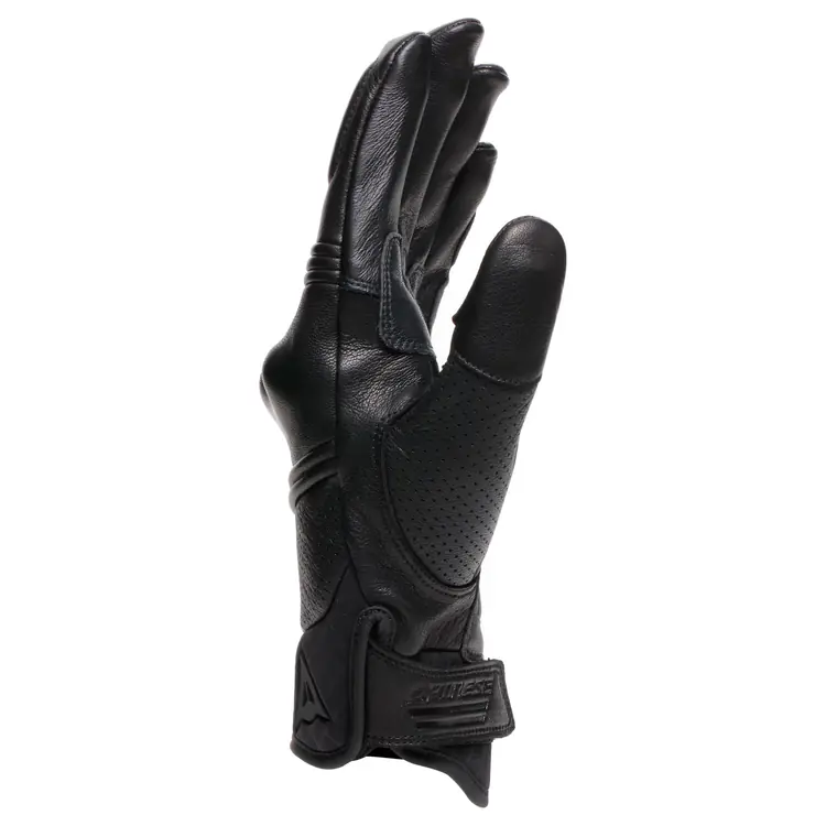 Dainese Summer Leather Motorcycle Gloves - Folgor Black - Image