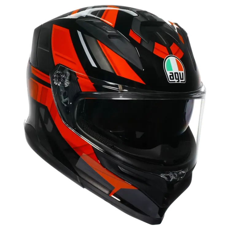 AGV K7 Motorcycle Helmet - Taurax Black/Red - Image