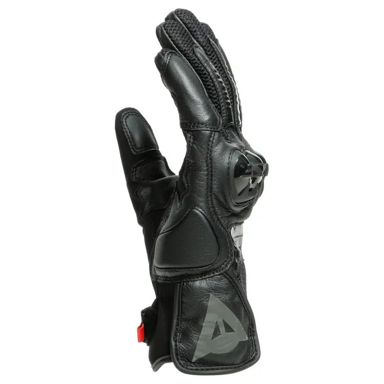Dainese Summer Leather Motorcycle Gloves - Mig 3 Black/Black - Image 5