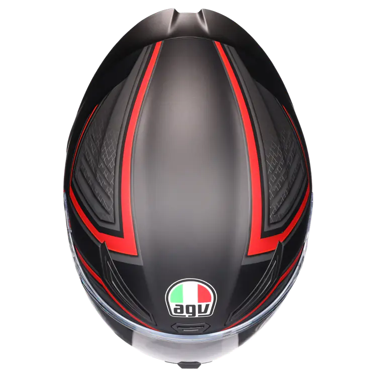 AGV K1 S Motorcycle Helmet - Sling Matt Black/Red - Image 5