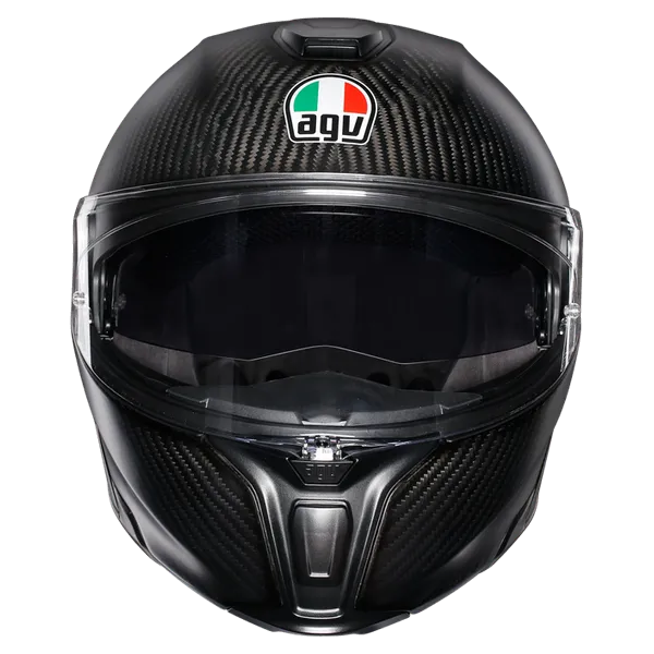 AGV Sportmodular Motorcycle Helmet - Matt Carbon - Image 4