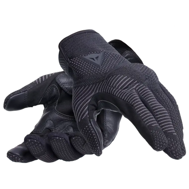 Dainese Textile Summer Motorcycle Gloves - Argon Black - Image