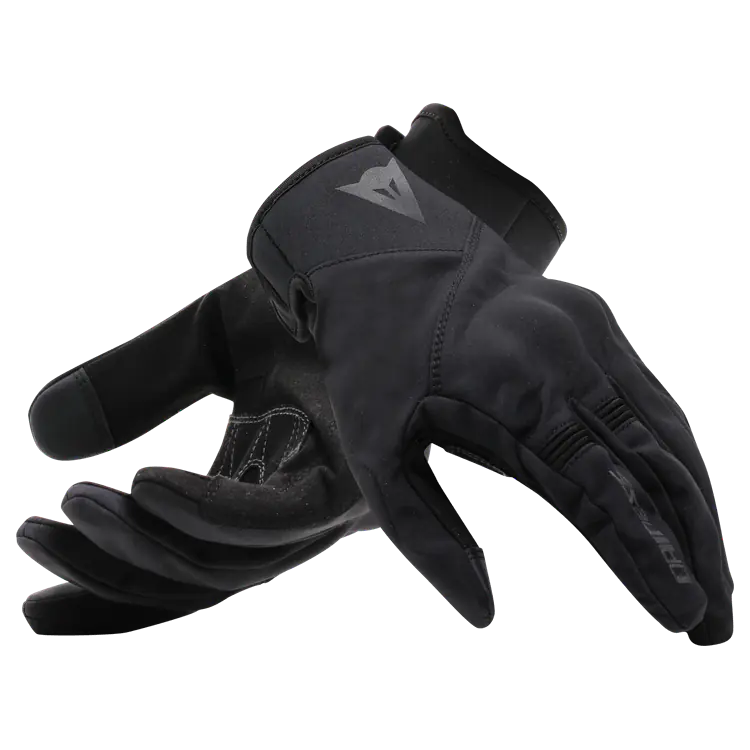Dainese Summer Leather Motorcycle Gloves - Intrepyd Black/Black - Image
