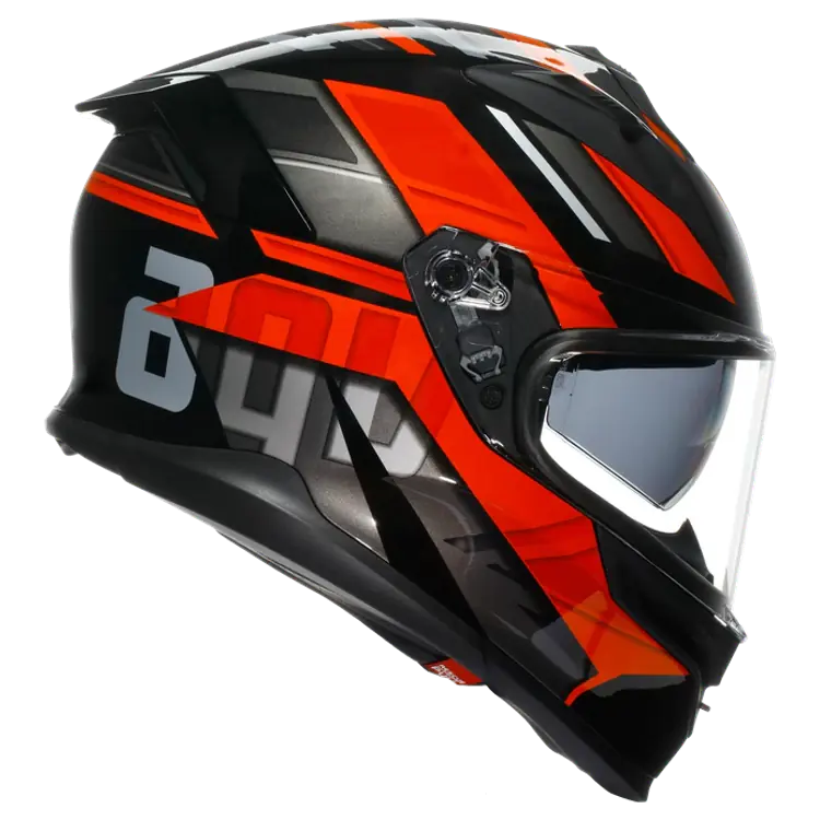 AGV K7 Motorcycle Helmet - Taurax Black/Red - Image